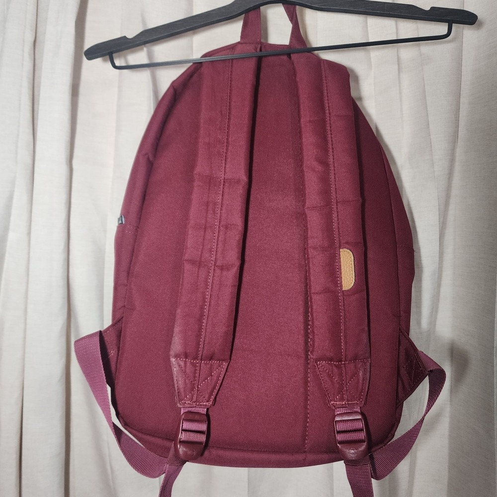 Herschel Supply Settlement Backpack Maroon/Burgundy Laptop Preowned Unisex 15" - Picture 3 of 16